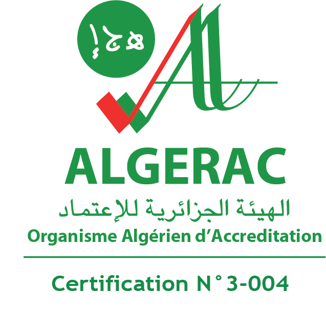 <p>Accr&eacute;ditation ALGERAC&nbsp;N&deg;1-2-024 acquis en 2017 pour 32 essais sur&nbsp;mat&eacute;riaux&nbsp;&laquo;&nbsp;B&eacute;tons,&nbsp;Ciments, Granulats, C&eacute;ramique, Produits rouges, Chimie et Min&eacute;ralogie&raquo;</p>
