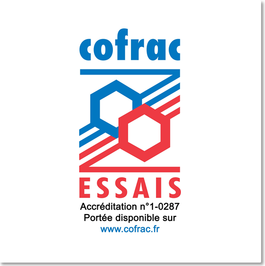 <p>Accr&eacute;ditation COFRAC N&deg;1-1110&nbsp;depuis l&rsquo;ann&eacute;e 2000 jusqu&rsquo;&agrave; 2016.</p>
